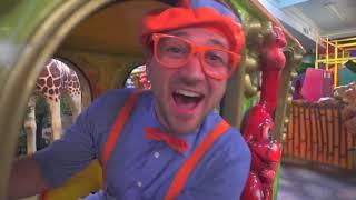 Blippi learns about jungle animals for kids