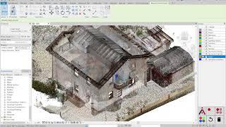 aurivus and NavVix VLX - 1-click drawing in Revit point cloud