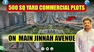 500 SQ Yard Commercial Plots On Jinnah Avenue Bahria Town Karachi #commercial #plots