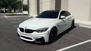 Alpine White M4 with carbon goodies #bmwm4 #bmwgrouplife