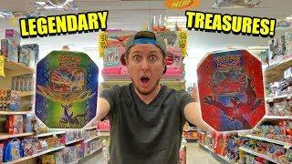 DISCOVERED LEGENDARY TREASURES packs w/ ULTRA RARE POKEMON CARDS at Kmart! Opening EX's