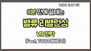 8분만에 끝내는 밸류 리밸런싱 VR 전략(Feat. TQQQ 레버리지)