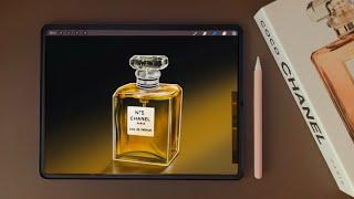 아이패드로 향수 그리기 | 아이패드그림  | 일러스트 | CHANEL | Chanel Perfume  | iPad Pro