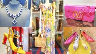 Shopping in Milan: D&G, VALENTINO, LOUBOUTIN, ZIMMERMANN, DAMIANI, LV.... Luxury Shopping Vlog 2024.