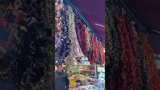 Dried vegetables in an Istanbul bazaar