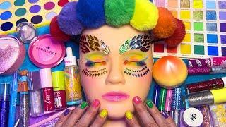 ASMR Rainbow Makeup on Mannequin  (Whispered)