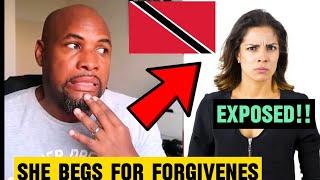 Must see!  caribbean indian REGRETS instantly after  she notices shes being recorded!