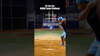 INSANE Baseball TIC TAC TOE Fungo Challenge! #shorts