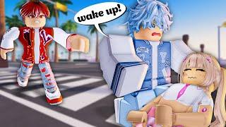 Boy Won't Show Face in School, I Met You in The New School | Story Roblox