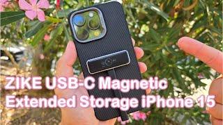 ZIKE USB C Magnetic Extended Storage for iPhone 15 Review