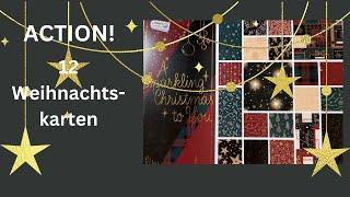 ACTION! 12 Weihnachtskarten ein neuer Block - A sparkling christmas to you - Craft Sensations