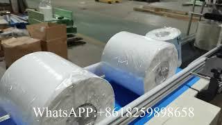 Fully automatic maxi roll paper towel cutting machine and packing machine