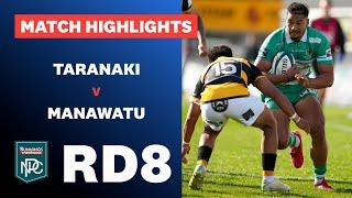 RD 8 HIGHLIGHTS: Taranaki v Manawatū  (Bunnings NPC 2024)