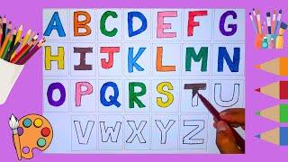  Learning A to Z Uppercase and Lowercase English Alphabets and Counting | Kids Education | 4K4 Kids