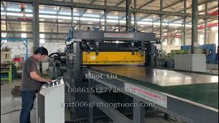 4x1600mm metal cut to length CTL line with automatic stacker for the sheets