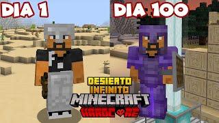 SOBREVIVÍ 100 DÍAS en MINECRAFT HARDCORE en DESIERTO INFINITO