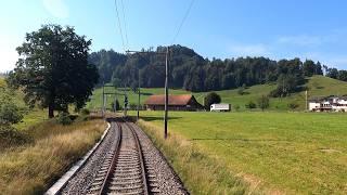  4K  Scenic cab ride Basel - Lucerne via Läufelfingen - Wolhusen, Switzerland [08.2020]