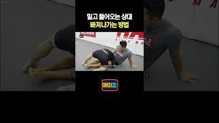 밀고 들어오는 상대 빠져나가는 방법
