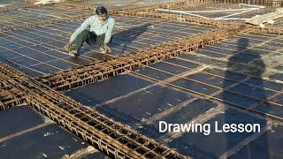 Slab Drawing reading || How to Provide main Bar | Bentup Bar | One way & Two way slab