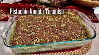 Pistachio kunafa Tiramisu || Tiramisu with a twist || Dubai chocolate Bar inspired Recipe - RKC