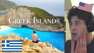 American Reacts Top 10 Greek Islands To Visit - Greece Travel Guide