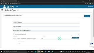 como generar un recibo de pago TGR1