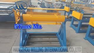 1-12 Ton Customized Aluminum Steel Coil Manual Uncoiler Decoiler Machine /Hydrualic