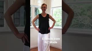 Elite Silk Top handmade. Mulberry Silk. Elite Silk Luxury NZ