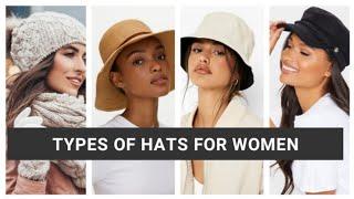 Different types of hats for women with names