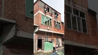 Decoration process of anti-seepage mortar for the brick house exterior wall