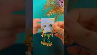 Indian earrings review | asmr sounds #shorts #korean