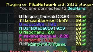 PikaStatsMod release for Bedwars and Skywars (and Practice) || PikaNetwork