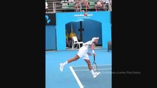 Nikolay Davydenko - Serve, Backhand & Volley in Slow Motion