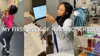 NURSING SCHOOL WEEKLY VLOG| dosage calculation exam, mental health & OB skills,  overwhelmed & gym