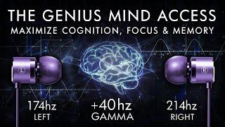 The Genius Mind Access - 40 Hz Gamma Binaural Beat - Maximize Cognition, Focus & Memory