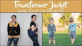 Make a Jacket That TRANSFORMS into a Backpack!  Sew it with me today!