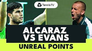 Carlos Alcaraz vs Dan Evans: UNREAL Tennis Points | Shanghai 2023 Highlights