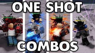 ONE SHOT COMBOS FOR EVERY CHARACTER in The Strongest Battlegrounds!