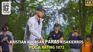 Kristian Kuoksan paras kisakierros (PDGA Rating 1072), PDPT Kuopio