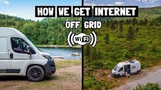 HOW WE GET INTERNET IN OUR VAN! Our OFF-GRID WI-FI set up for campervan or motorhome.