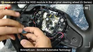 Remove and replacement of the HOD module in the original steering wheel