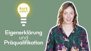 Präqualifizierung und Eigenerklärung - Kurz erklärt #6 | B_I MEDIEN