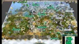 Civ 5 AI Only Timelapse: Settled Barbarians