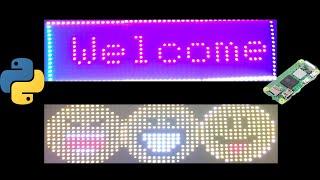 Build a LED matrix display with Raspberry PI and Python code | Complete tutorial