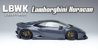 Building A Liberty Walk Lamborghini Huracan. Aoshima 1/24 Scale Model Car, Part 2/2.