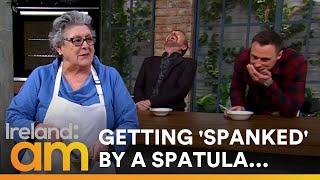 "Spank is the wrong word!" | Alan & Tommy crack up over "spanking spatula" innuendo!