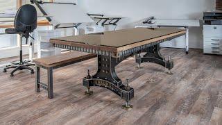 Industrial Style Table | The Brunel Table | Steel Vintage - The Industrial Furniture Company