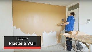 How to plaster a wall with Wickes