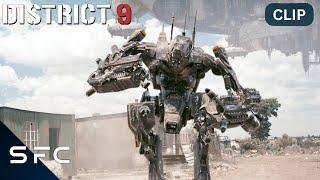 District 9 | INSANE Full Fight Scene!! | Exosuit vs. Mercenaries