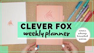 CLEVER FOX WEEKLY PLANNER || PLANNER REVIEW